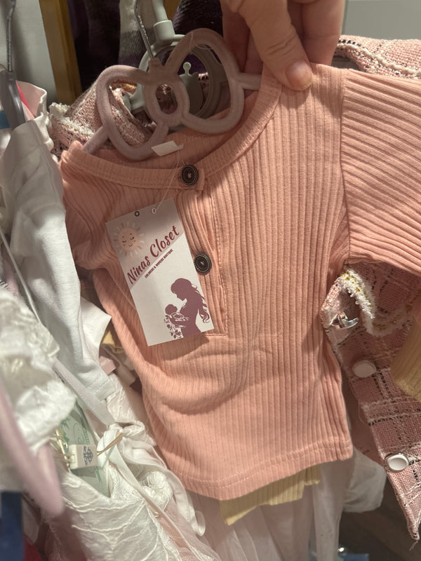 Pink plain set
