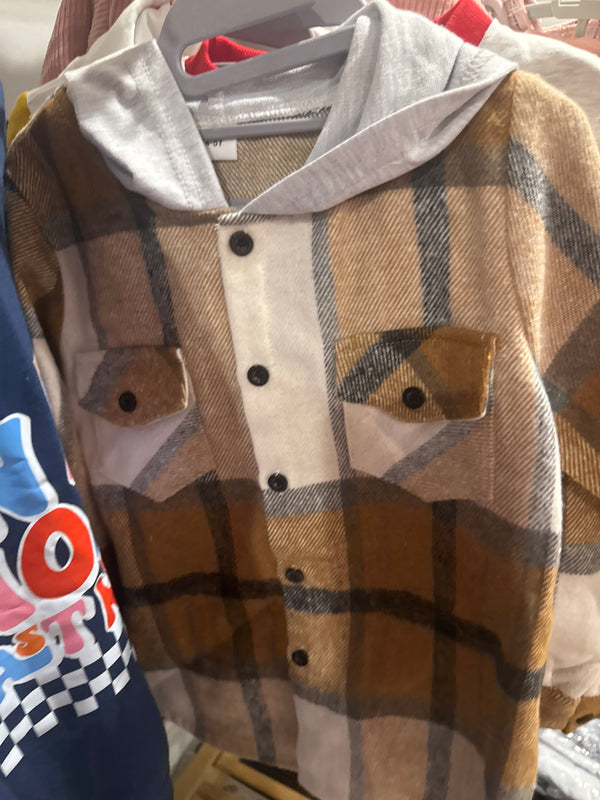 Brown shacket