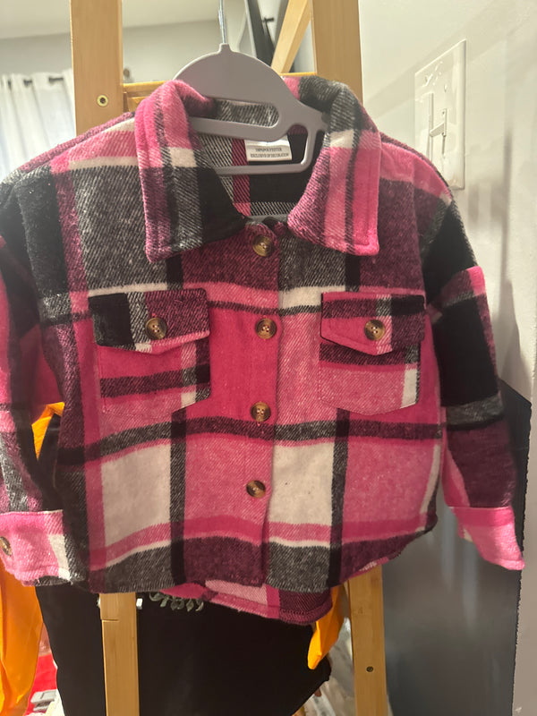 Pink shacket